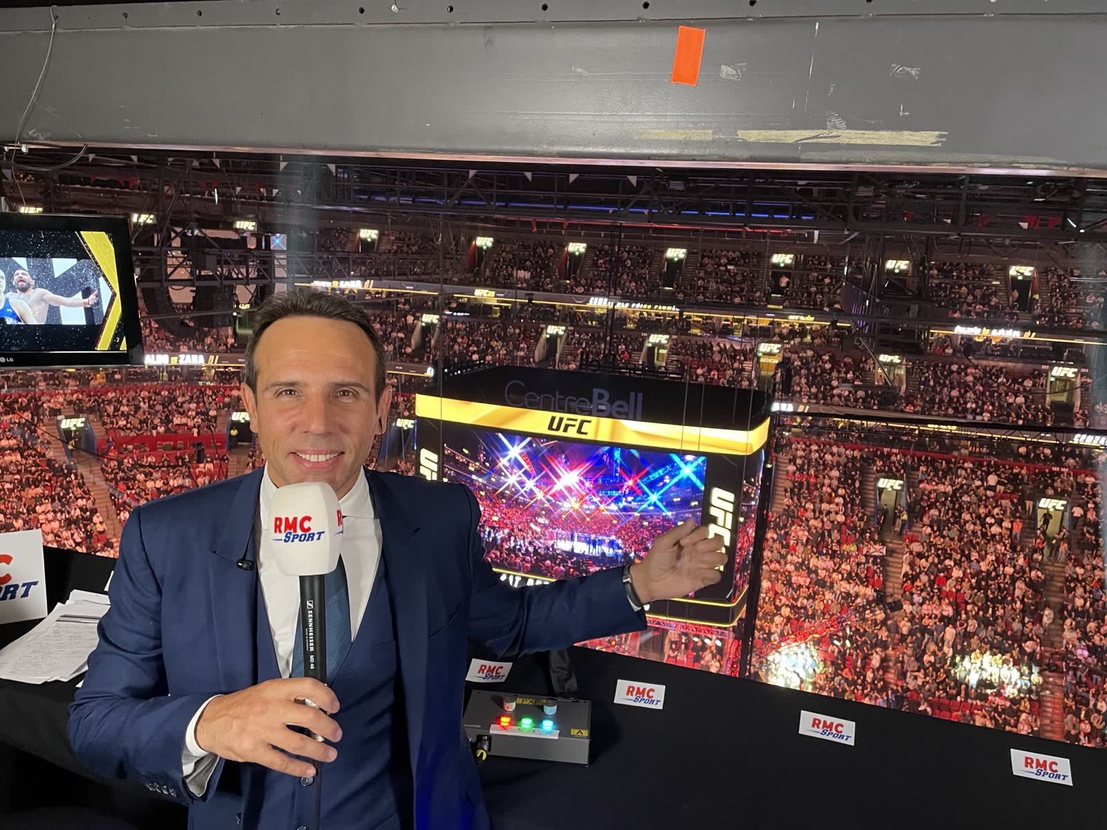 Thomas Desson en direct de l'UFC au Centre Bell de Montréal pour RMC Sport